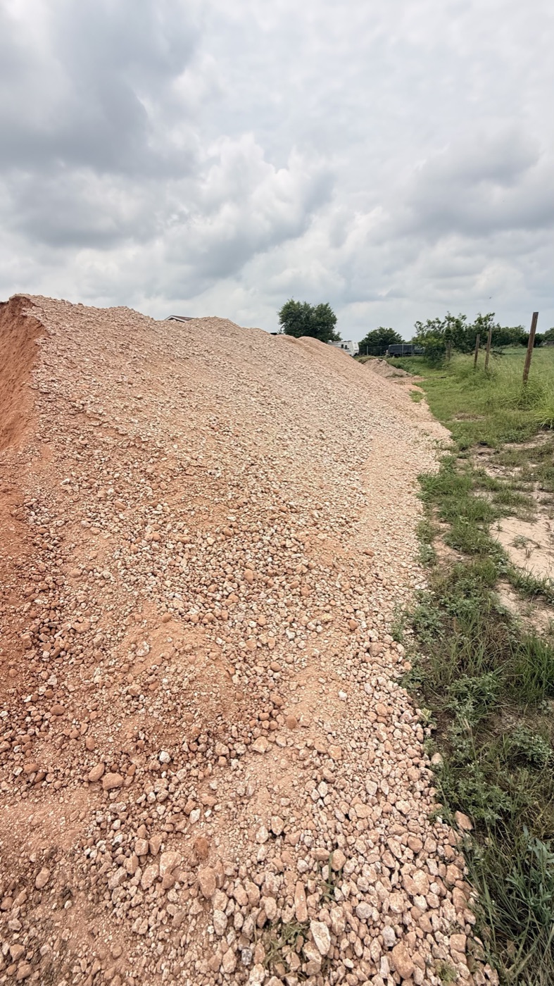 Road base stockpile