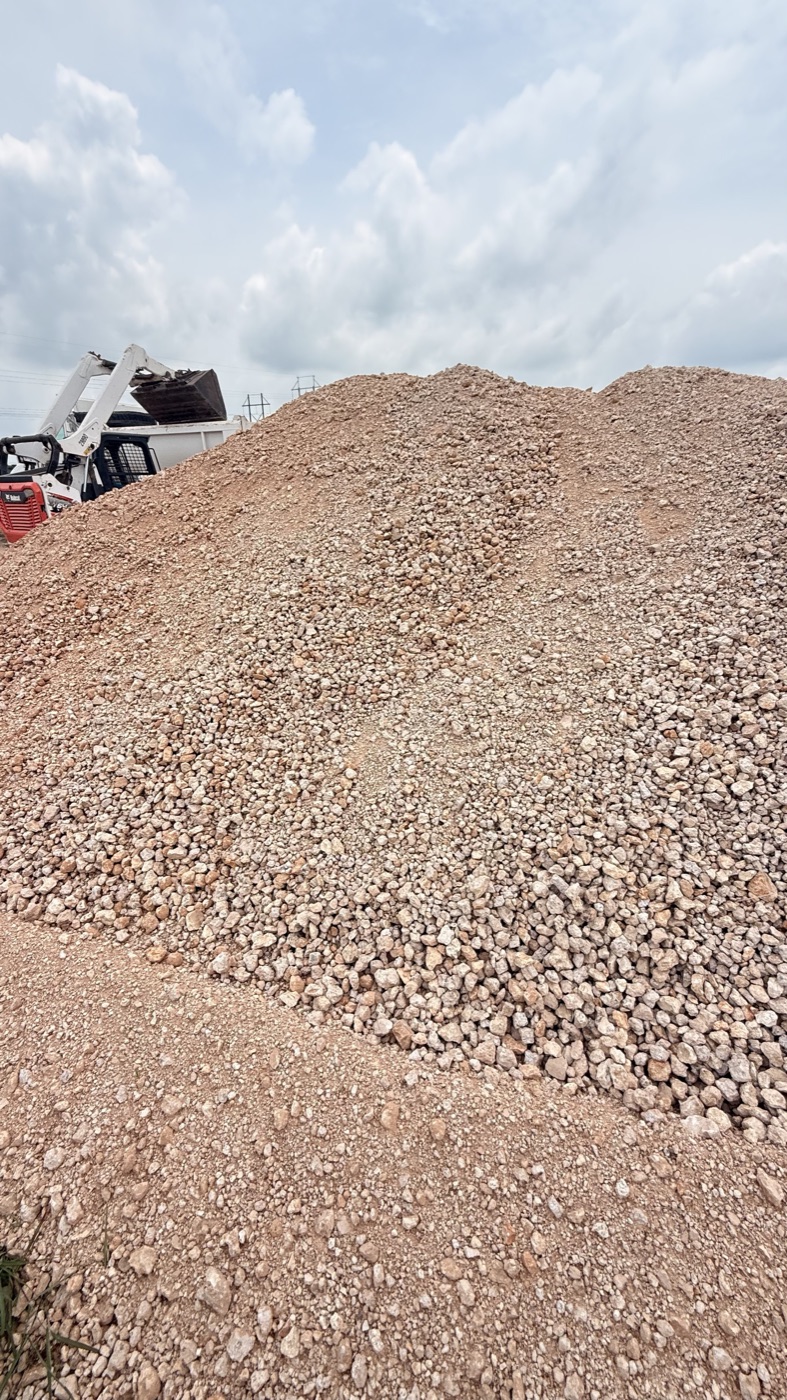 AMR yard aggregate stockpiles