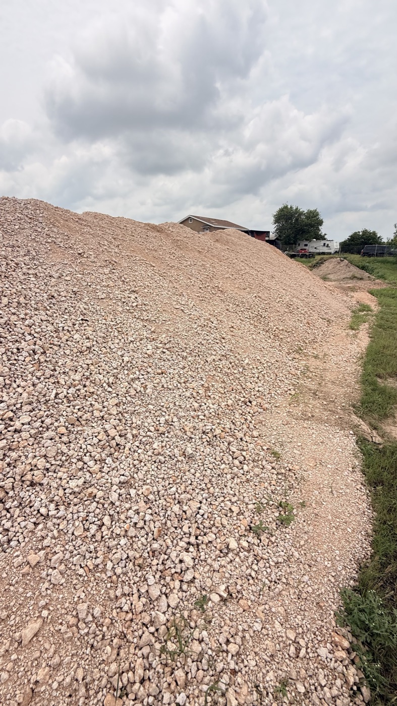 Clean aggregate material