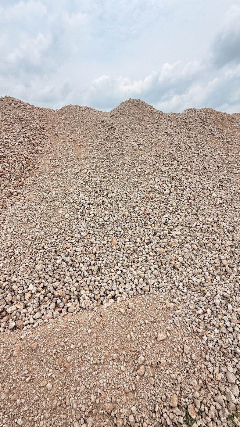 Recycled Concrete Aggregate pile at AMR yard